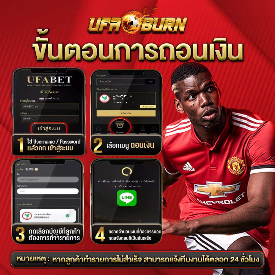 ขั้นตอนการถอนเงิน